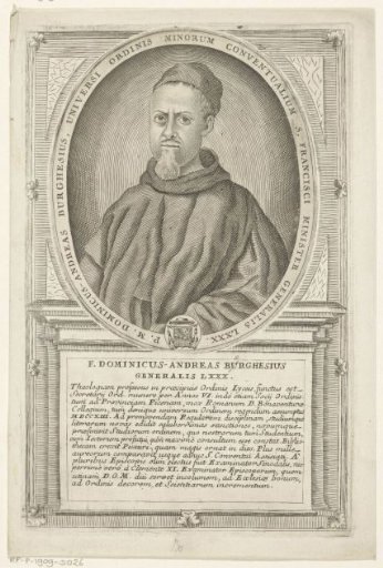 Portrait of Domingo Andrea Borghesi, 80th Minister General of the Franciscan Order