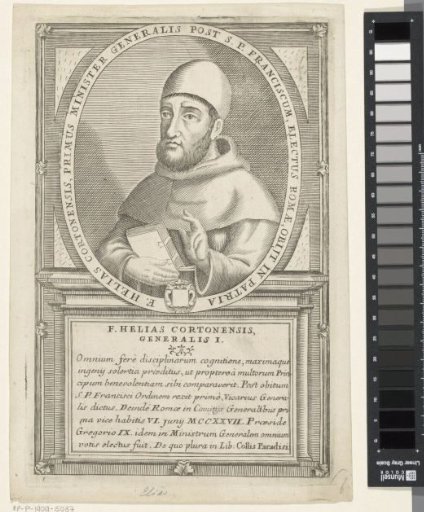 Portrait of Elia da Cortona, 2nd Minister General of the Franciscan Order