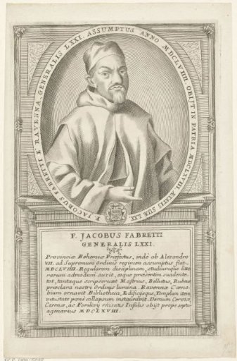 Portrait of Jaime Fabretti, 71st Minister General of the Franciscan Order