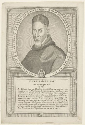 Portrait of Bishop Felix Gabrielli, 70th Minister General of the Franciscan Order