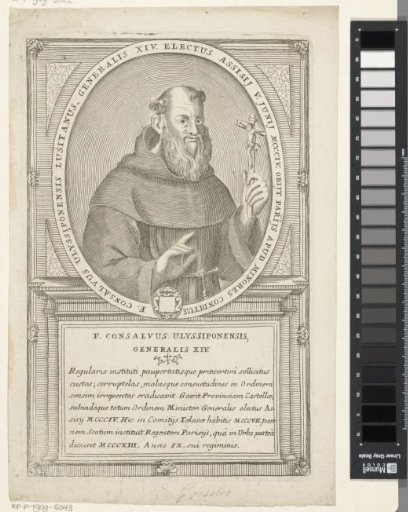 Portrait of Gonsalvus Hispanus, 14th Minister General of the Franciscan Order
