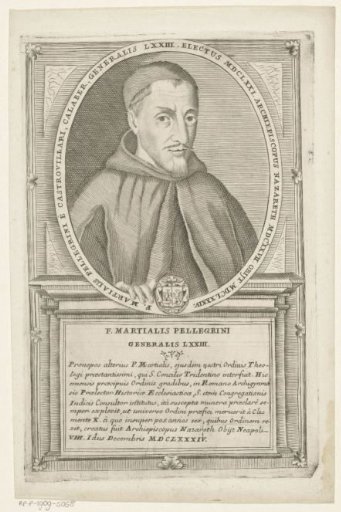 Portrait of Marcial Pelegrini de Castrovilari, 73rd Minister General of the Franciscan Order