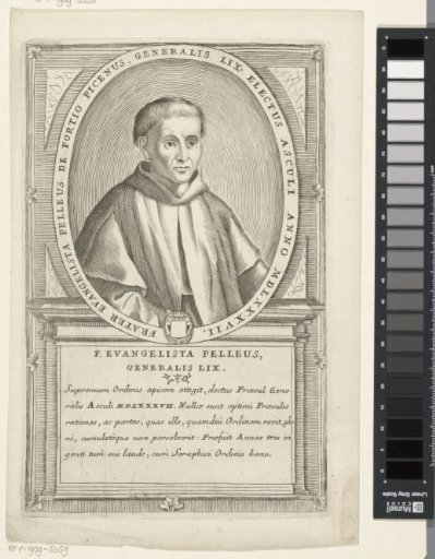 Portrait of Evangelista Pellei, 59th Minister General of the Franciscan Order