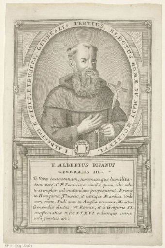 Portrait of Alberto da Pisa, 3rd Minister General of the Franciscan Order