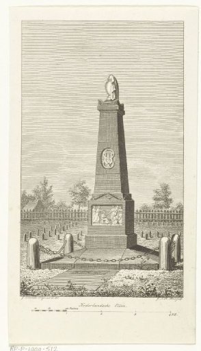Monument to the author Rhijnvis Feith on the cemetery in Zwolle