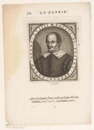 Portrait of Poet and Philosopher Pace Pasini
