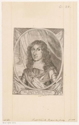 Portrait of the military man Giron Francesco Villa