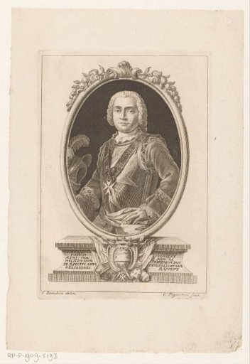 Portrait of Francesco Parisio with the cross of the Maltese Order