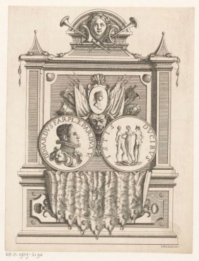 Architectural object with the portrait of Odoardo Farnese, Duke of Parma and Piacenza