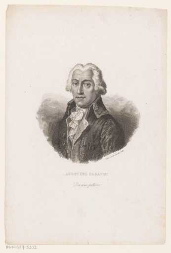 Portrait of the poet and economist Agostino Paradisi