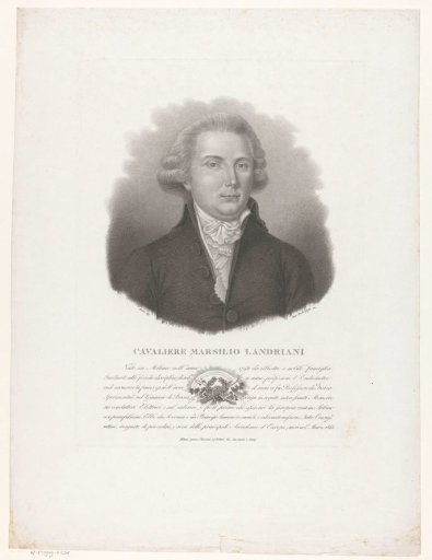 Portrait of the scientist Marsilio Landriani