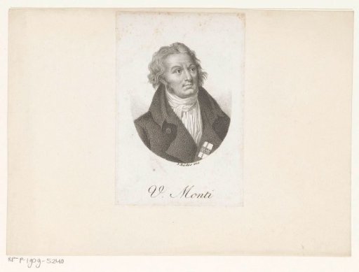Portrait of the writer Vincenzo Monti