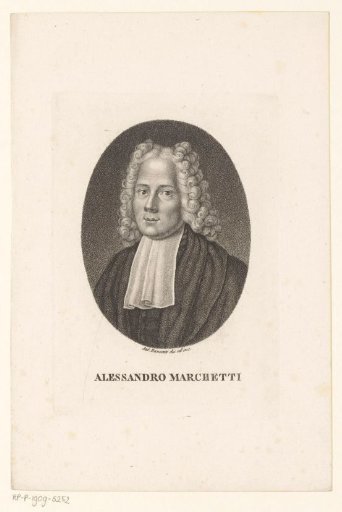 Portrait of mathematician Alessandro Marchetti