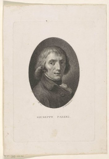 Portrait of poet Giuseppe Parini