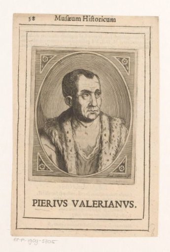 Portrait of the humanist Giampietro Valeriano