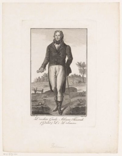 Portrait of the geologist Déodat Gratet de Dolomieu