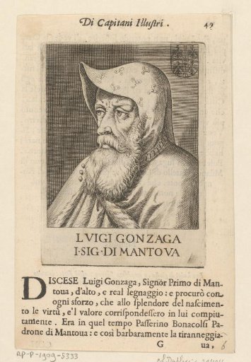 Portrait of the Imperial Governor Ludovico Gonzaga I