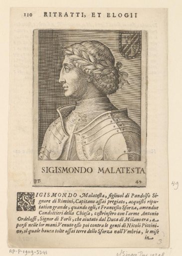Portrait of Sigismondo Pandolfo Malatesta, Lord of Rimini