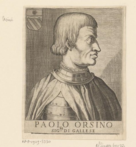Portrait of the Field Commander Paolo Orsini