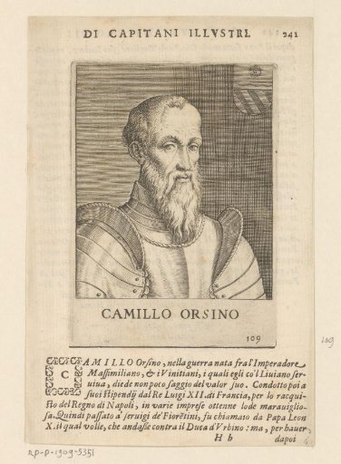 Portrait of Camillo Orsini