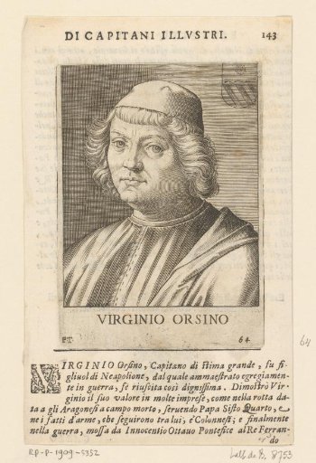 Portrait of the Field Commander Gentile Virginio Orsini