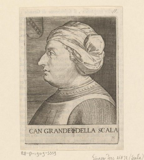 Portrait of Army Commander Cangrande della Scala I