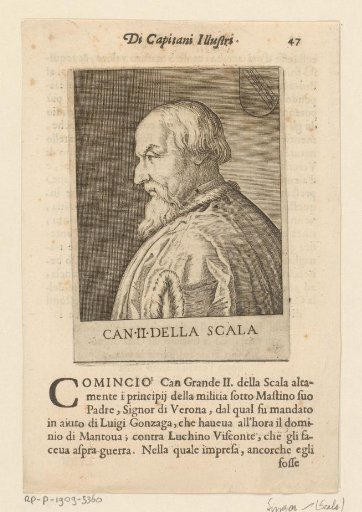 Portrait of Army Commander Cangrande della Scala II
