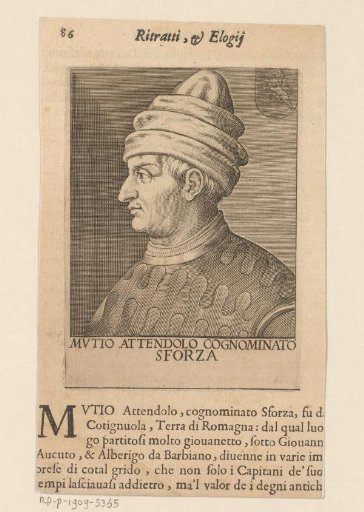 Portrait of Army Commander Muzio Attendolo Sforza