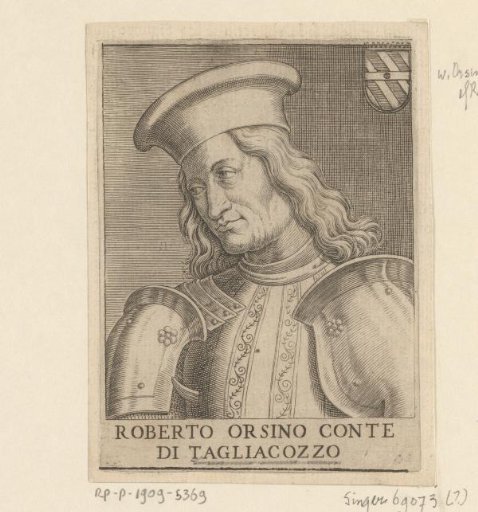Portrait of Roberto Orsino, Count of Tagliacozzo
