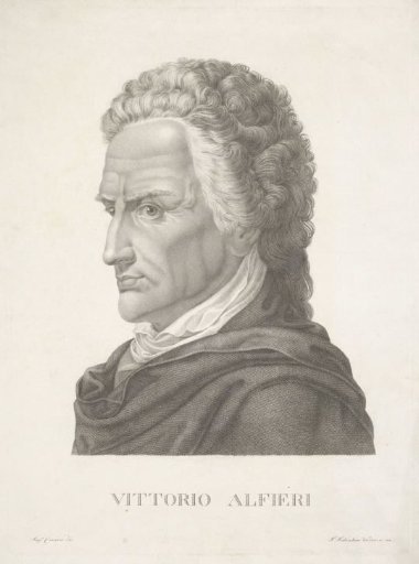 Portrait of the writer, poet and actor Vittorio Alfieri