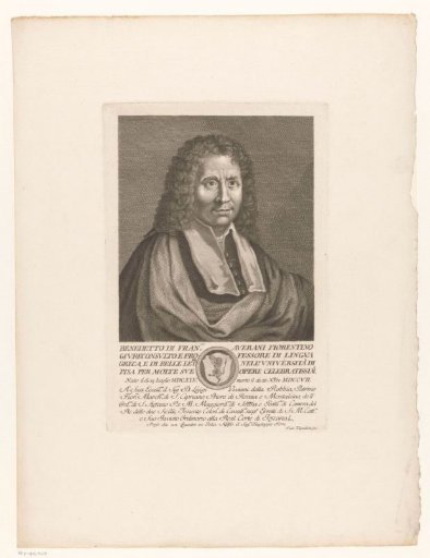 Portrait of the author Benedetto Averani