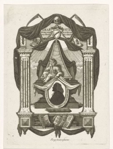 Allegorical Composition on the Death of the Preacher Hermanus Johannes Krom