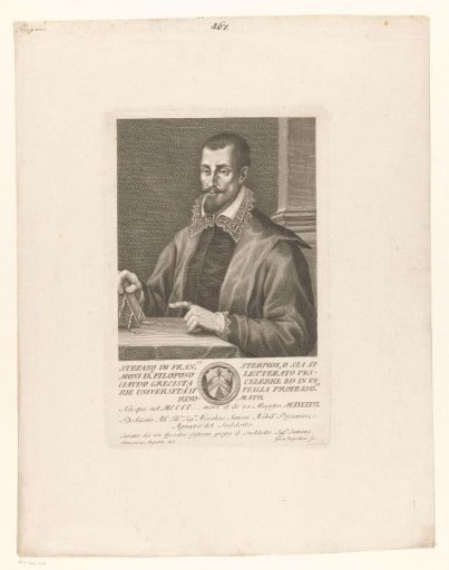 Portrait of the scholar Stefano Sterponi