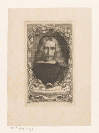 Portrait of the writer Carlo Maria Maggi