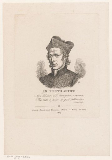 Portrait of the cleric Filippo Artico