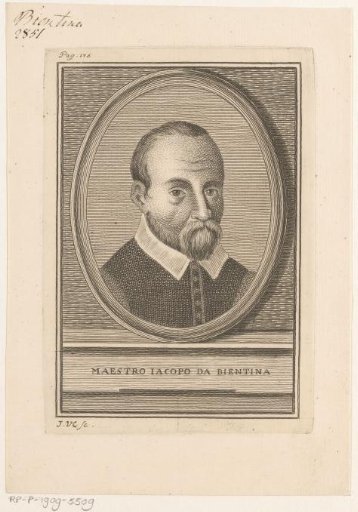Portrait of the songwriter Iacopo da Bientina