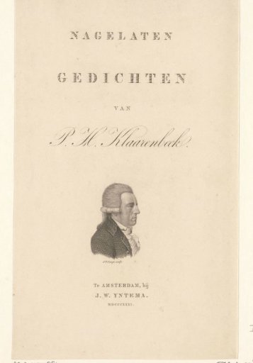 Portrait of Pieter Hermanus Klaarenbeek
