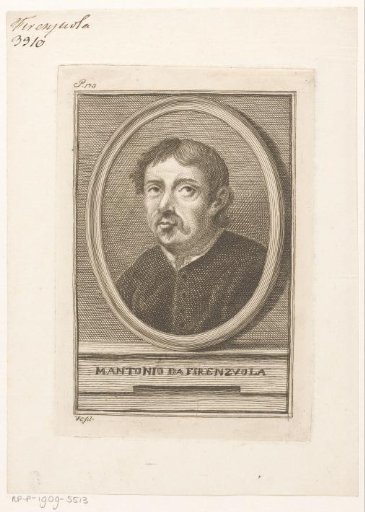 Portrait of the songwriter Antonio da Firenzuola