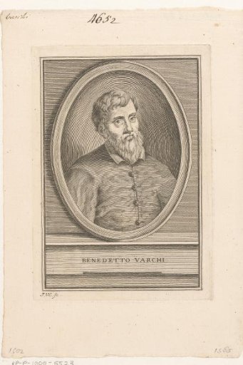 Portrait of the songwriter Benedetto Varchi
