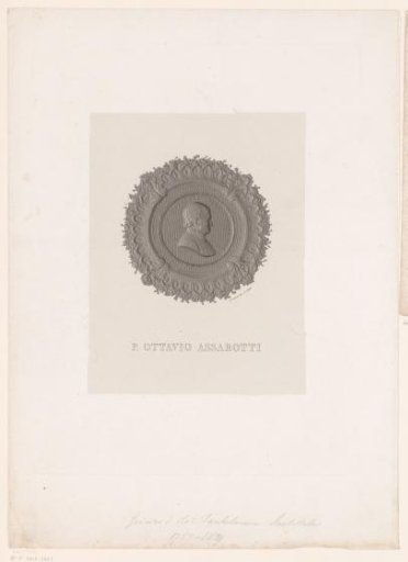 Medallion with portrait of Ottavio Assarotti