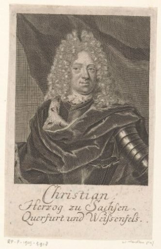Portrait of Christian von Sachsen-Weißenfels