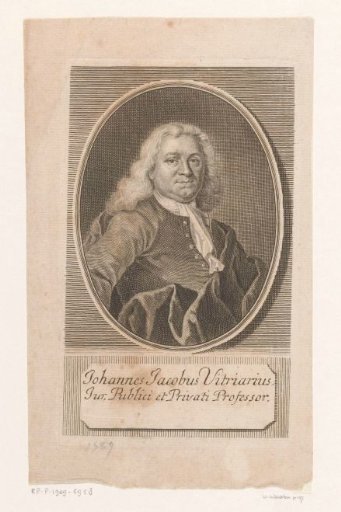 Portrait of Johannes Jacobus Vitriarius