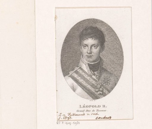 Portrait of Leopold II, Grand Duke of Tuscany