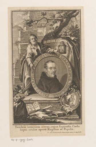 Portrait of Paolo Sarpi, held by Diogenes