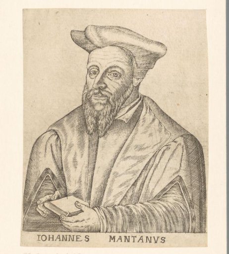 Portrait of Johannes Baptista Montanus
