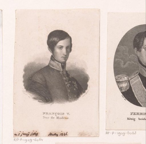 Portrait of Francis V of Modena, Archduke of Austria-Este