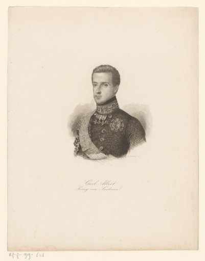 Portrait of Charles Albert, King of Sardinia