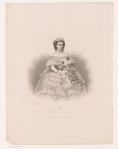 Portrait of Marie Sophie Amalie of Bavaria, Queen of the Two Sicilies