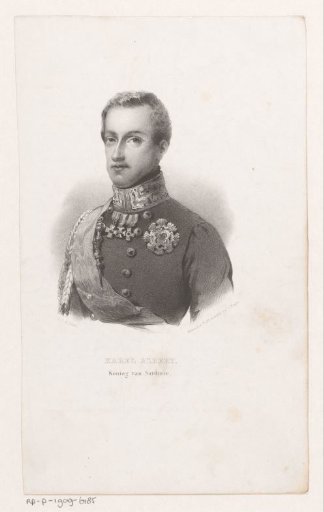 Portrait of King Charles Albert of Sardinia