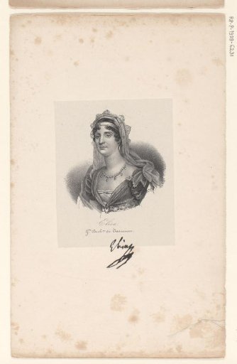 Portrait of Elisa Bonaparte